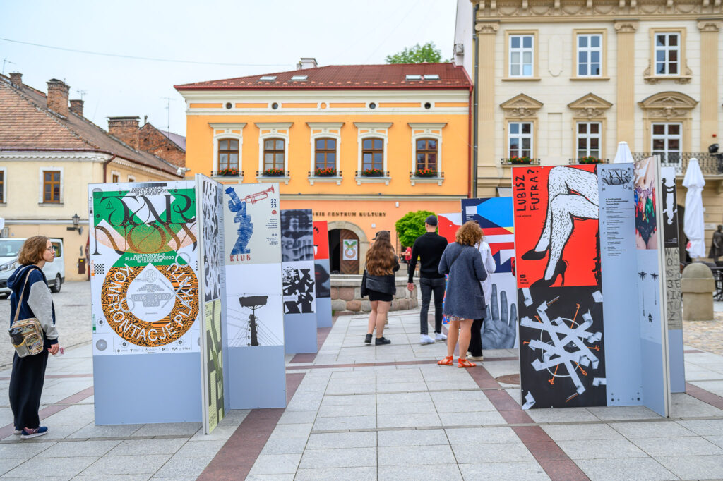 Prace studentów PJATK na Konfrontacjach Plakatu Studenckiego w Tarnowie 2023 1