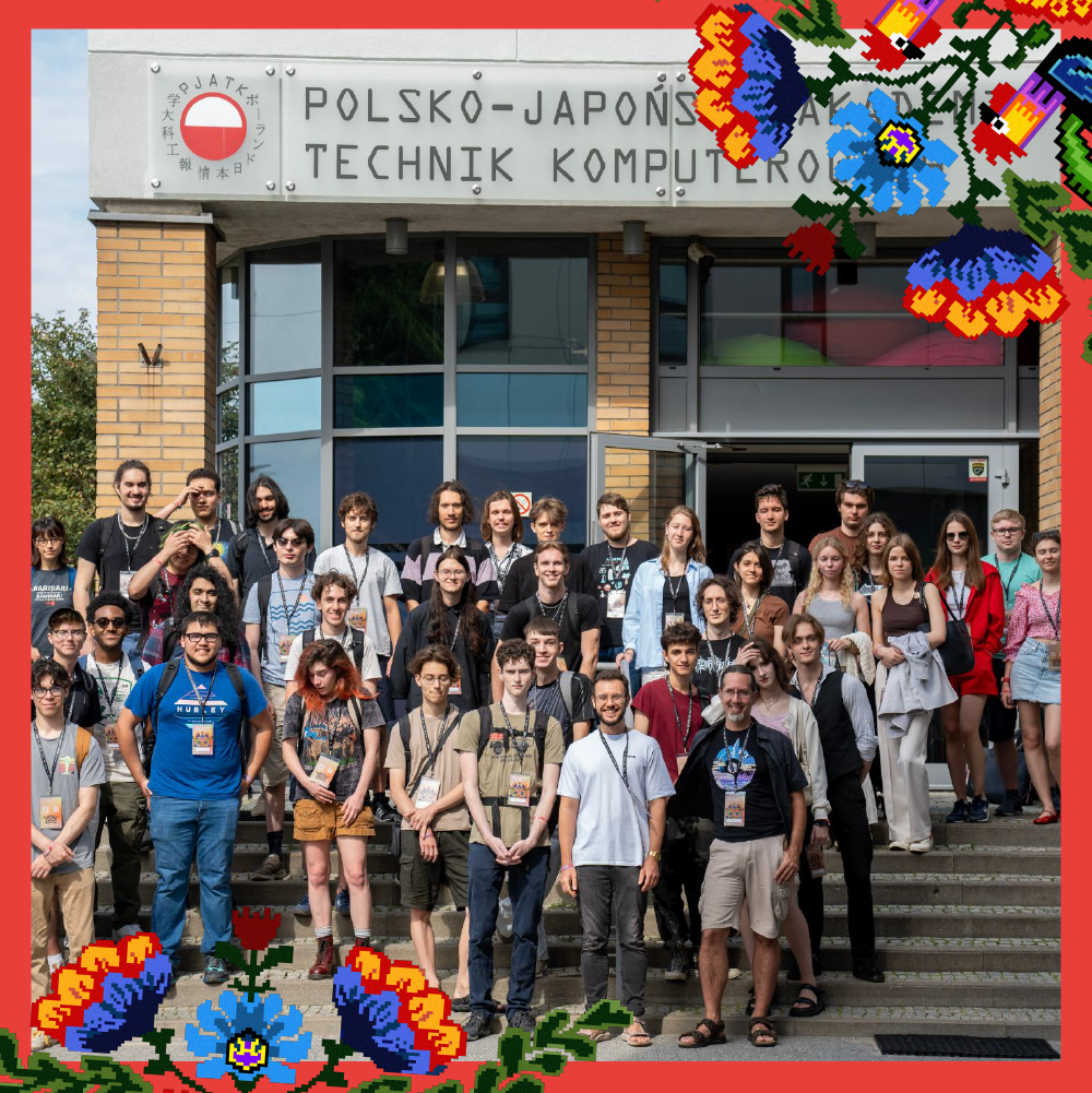 Grupa studentów biorących udział w projekcie "Poland in Pixels"