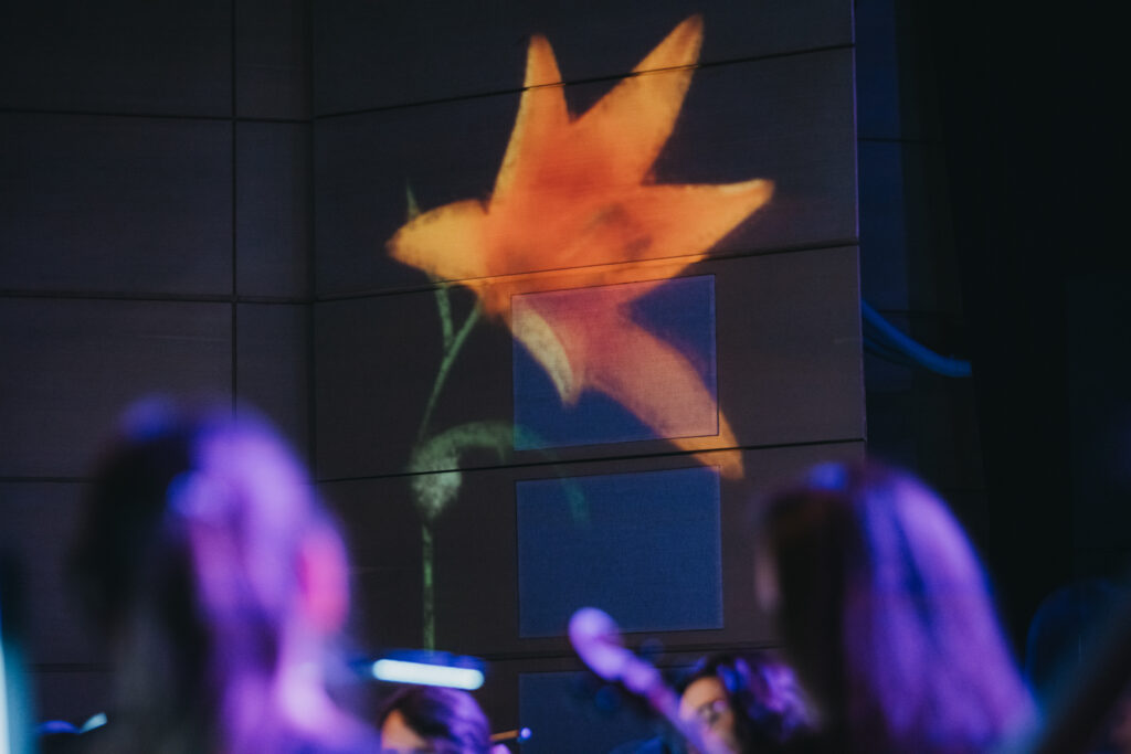 Zdjęcie wizualizacji z koncertu Sinfonietta Cracovia