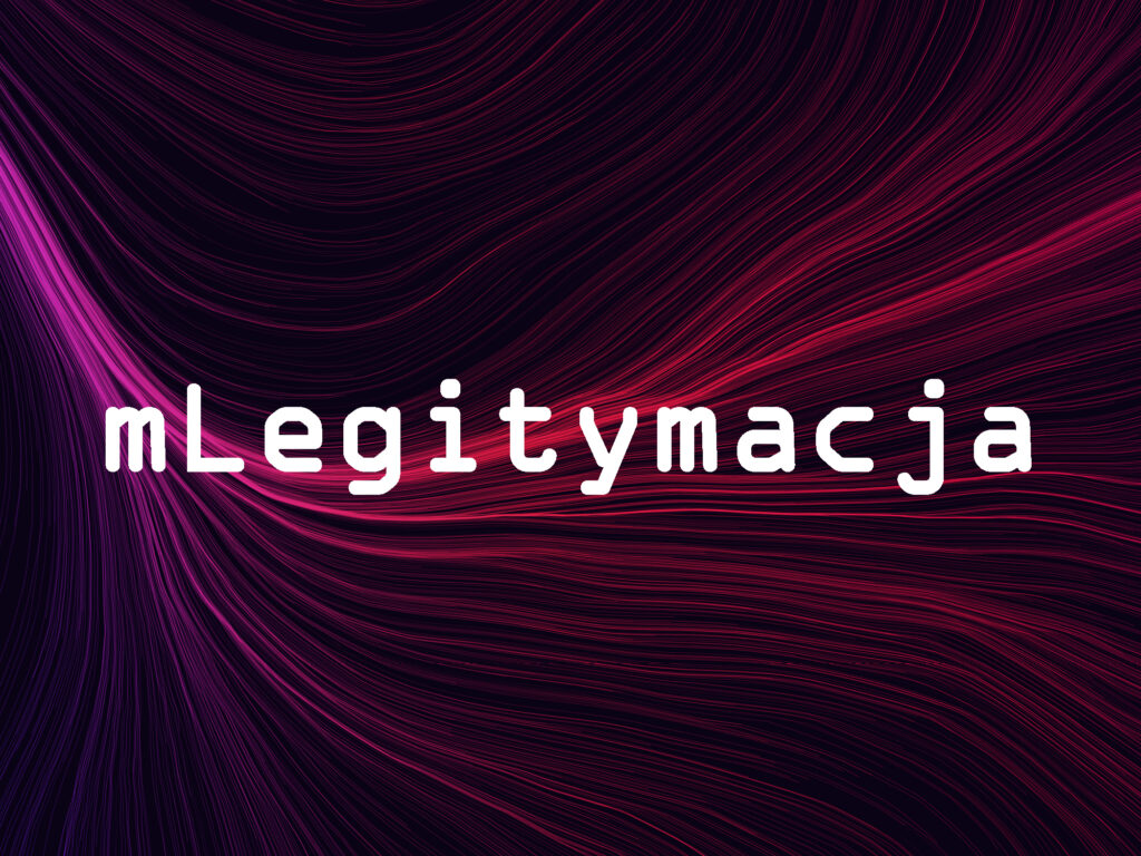 Grafika tytułowa z napisem "mLegitymacja"