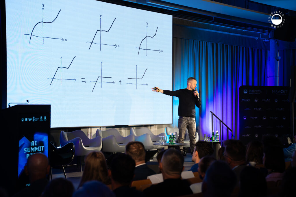 Prof. Andrzej Dragan na AI Summit PJAIT 2025