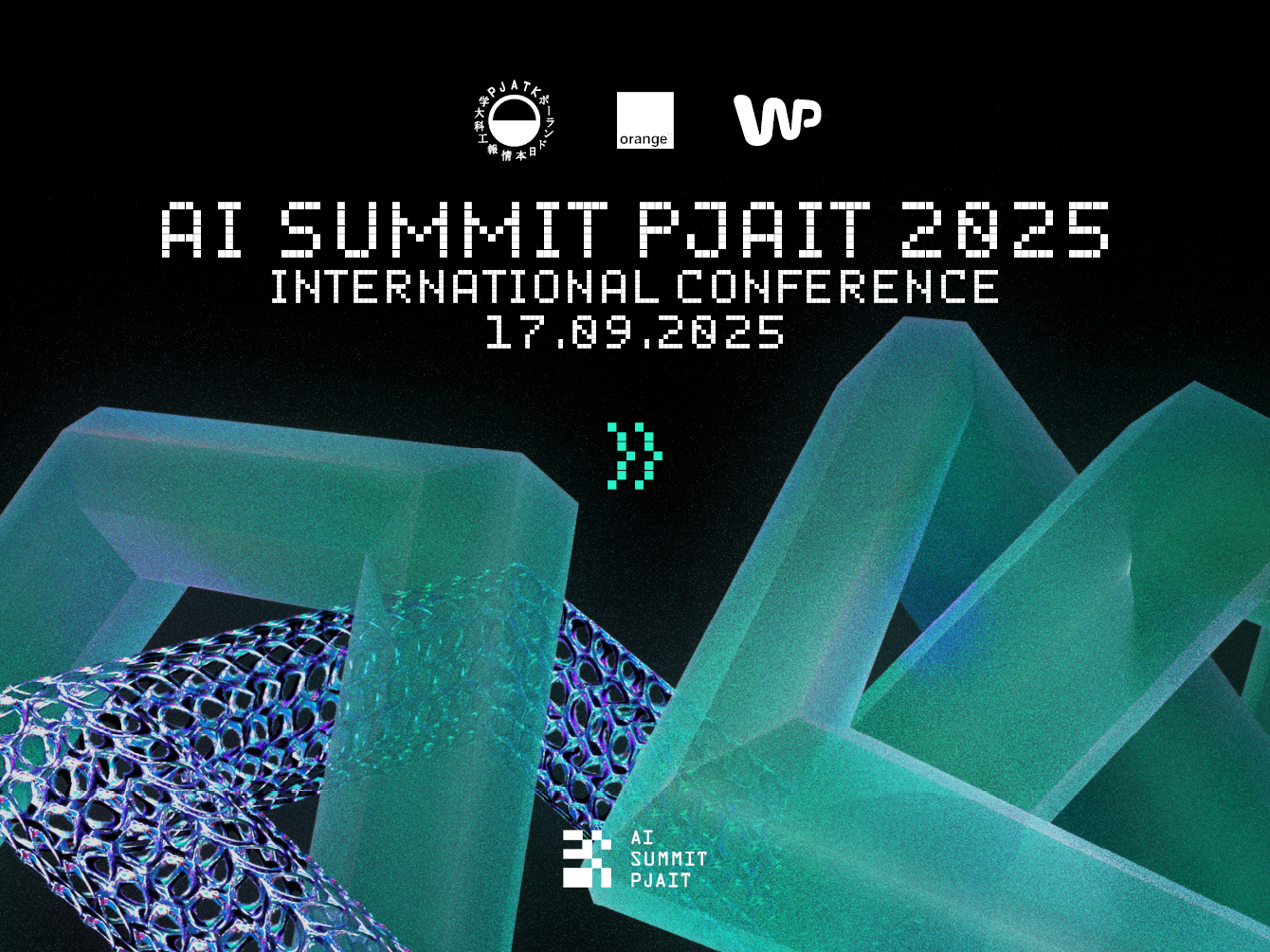 Grafika promująca AI SummitPJAIT 2025, data wydrazenia 17.09.2025
