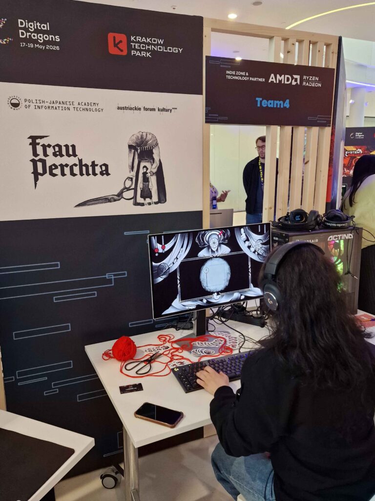 Students from Game Lab at the Digital Dragons conference