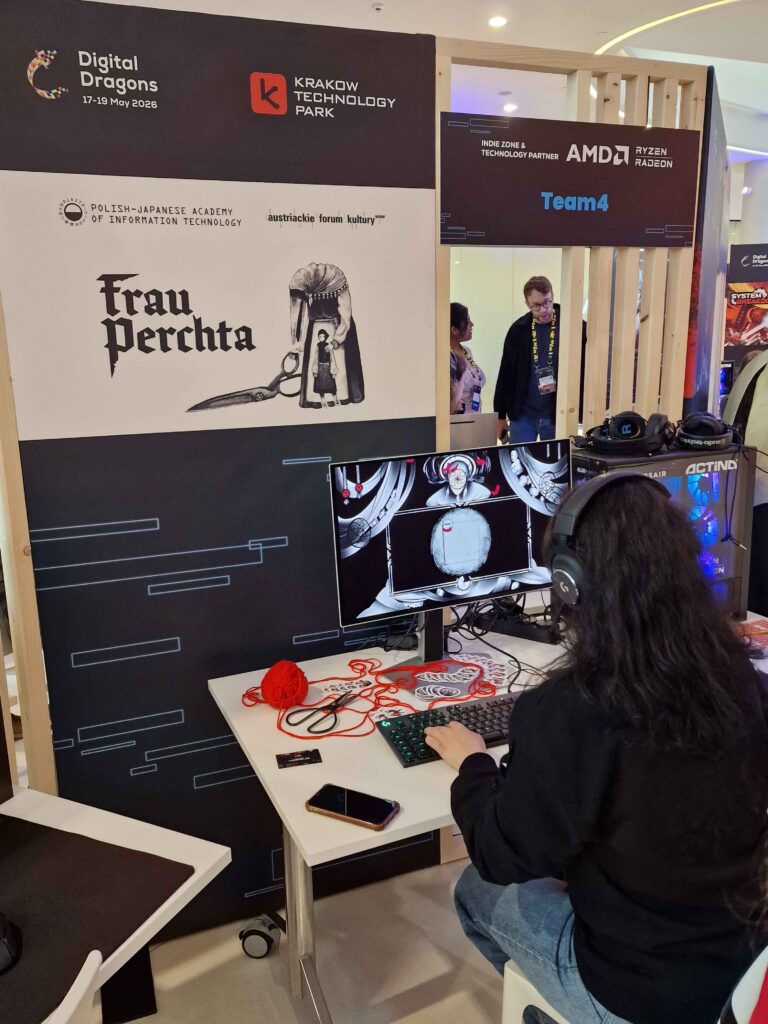 Students from Game Lab at the Digital Dragons conference