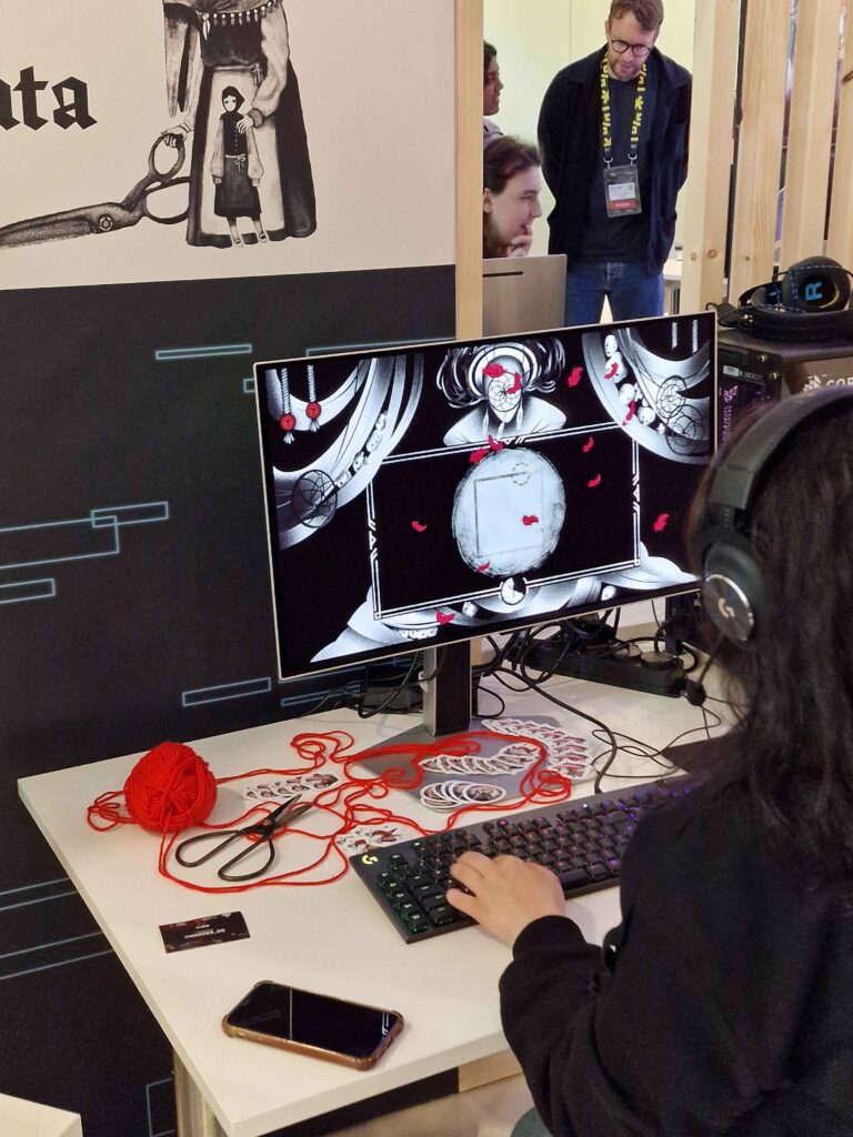 Students from Game Lab at the Digital Dragons conference