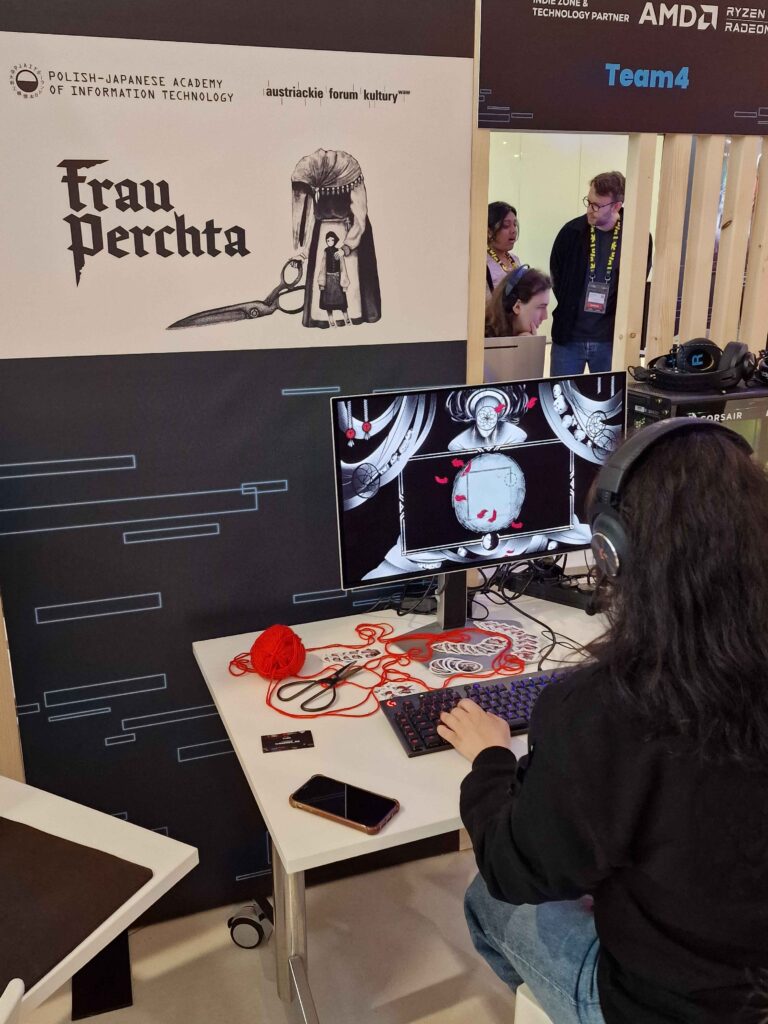 Students from Game Lab at the Digital Dragons conference
