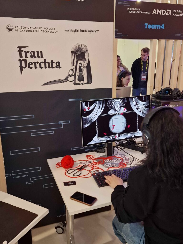 Students from Game Lab at the Digital Dragons conference