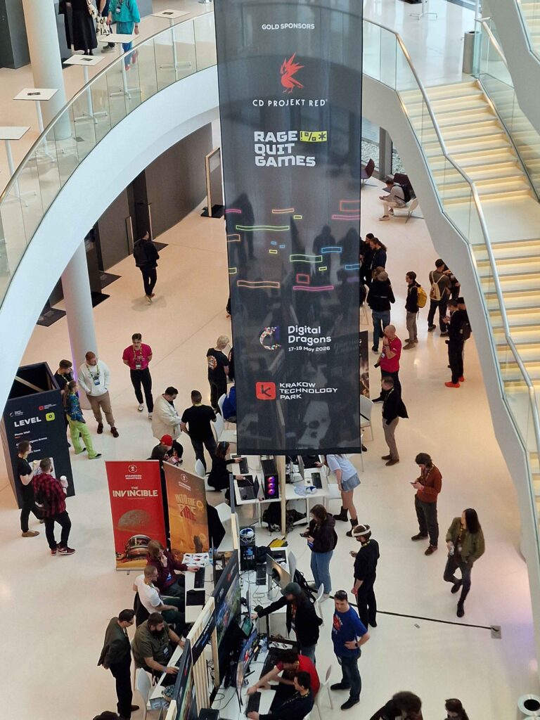 Students from Game Lab at the Digital Dragons conference