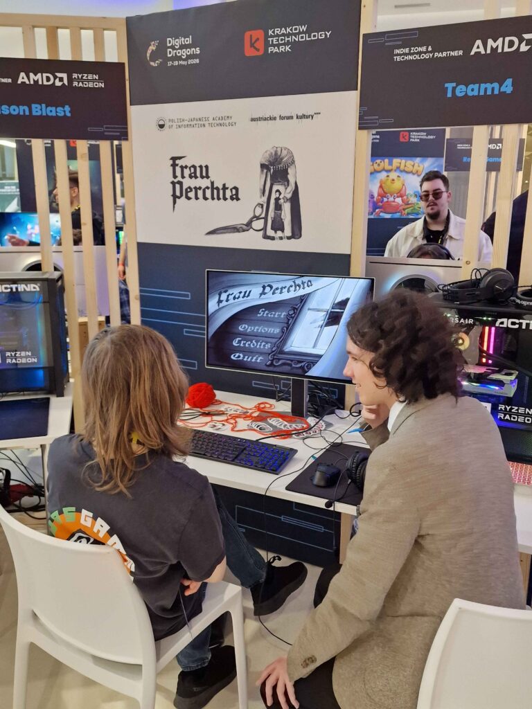Students from Game Lab at the Digital Dragons conference