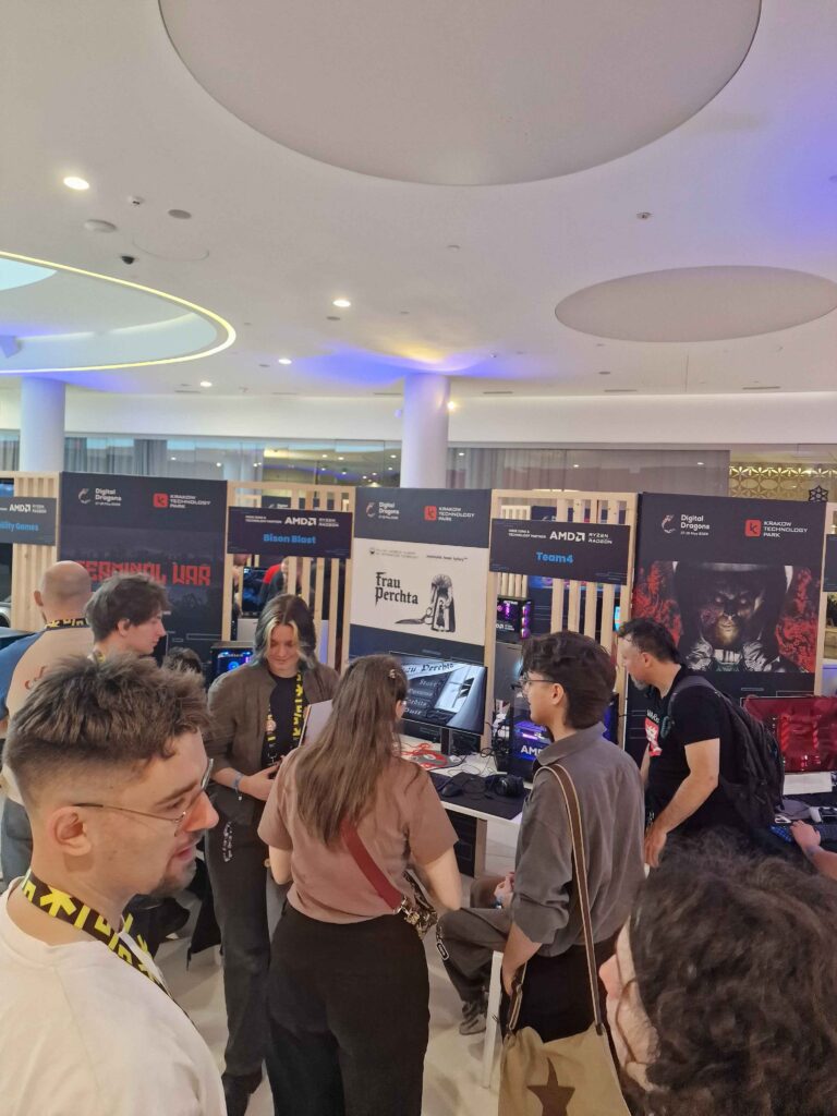 Students from Game Lab at the Digital Dragons conference