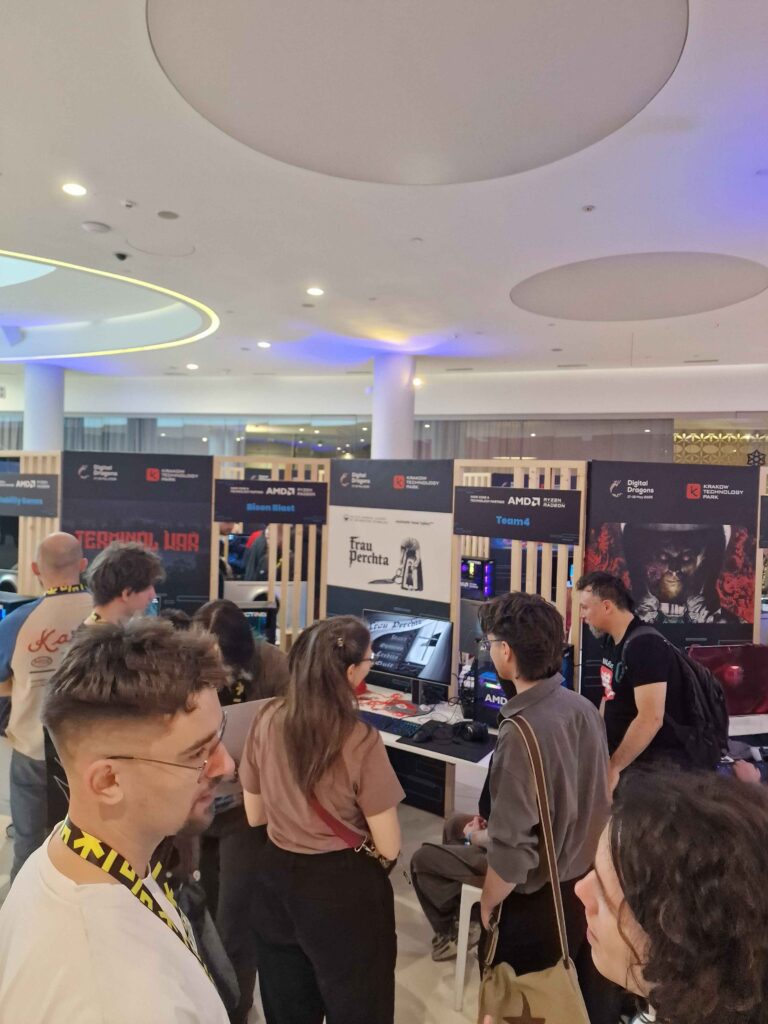 Students from Game Lab at the Digital Dragons conference