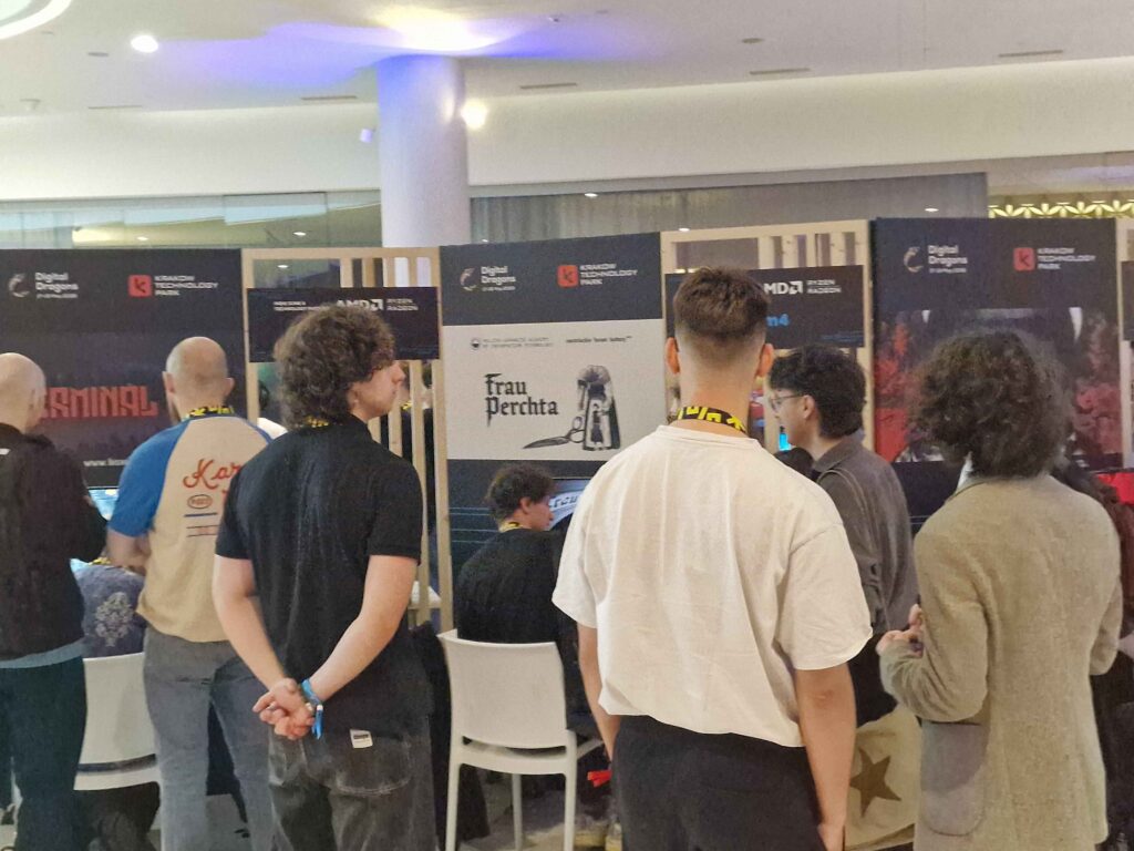 Students from Game Lab at the Digital Dragons conference