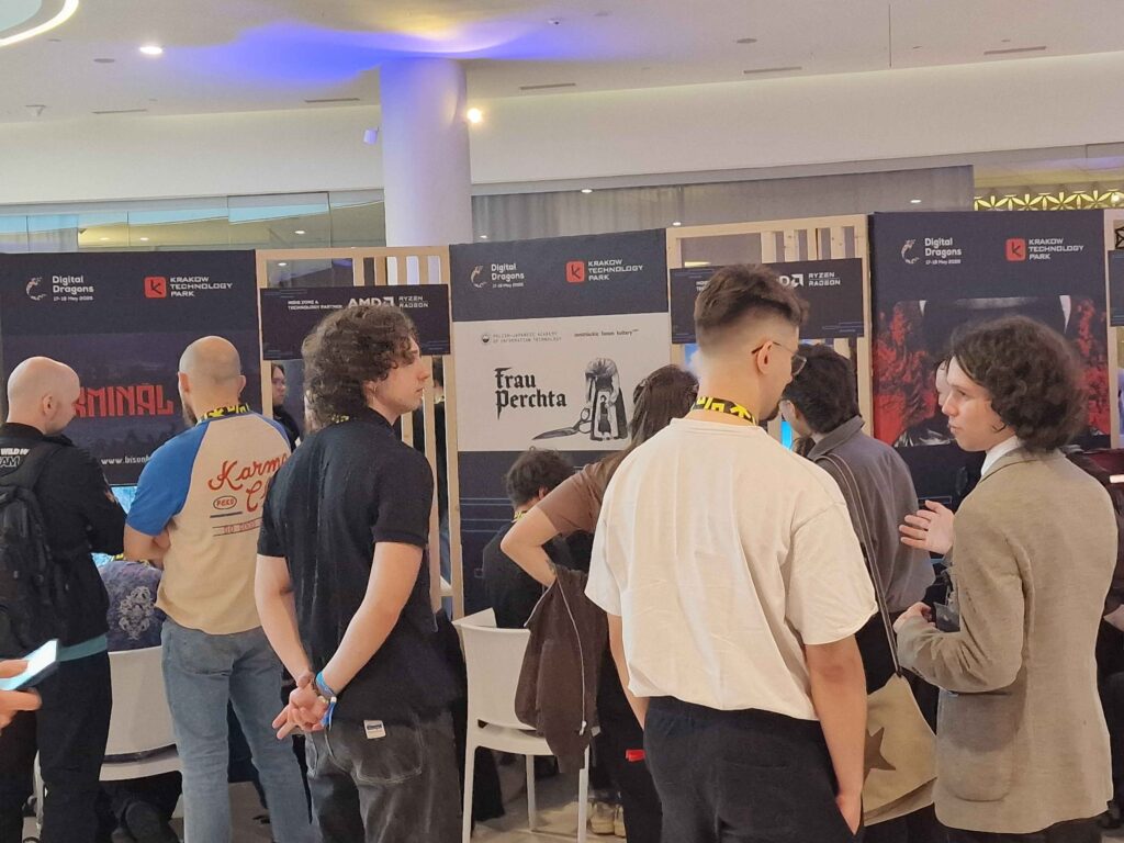 Students from Game Lab at the Digital Dragons conference