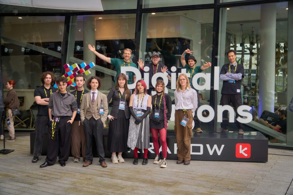 Students from Game Lab at the Digital Dragons conference
