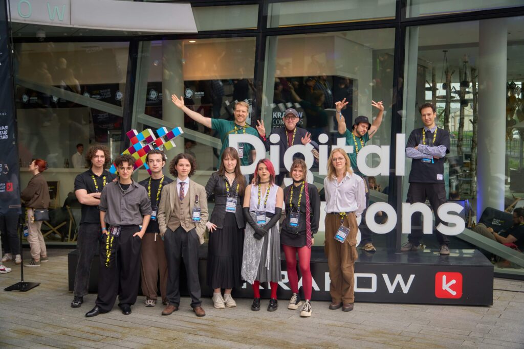 Students from Game Lab at the Digital Dragons conference
