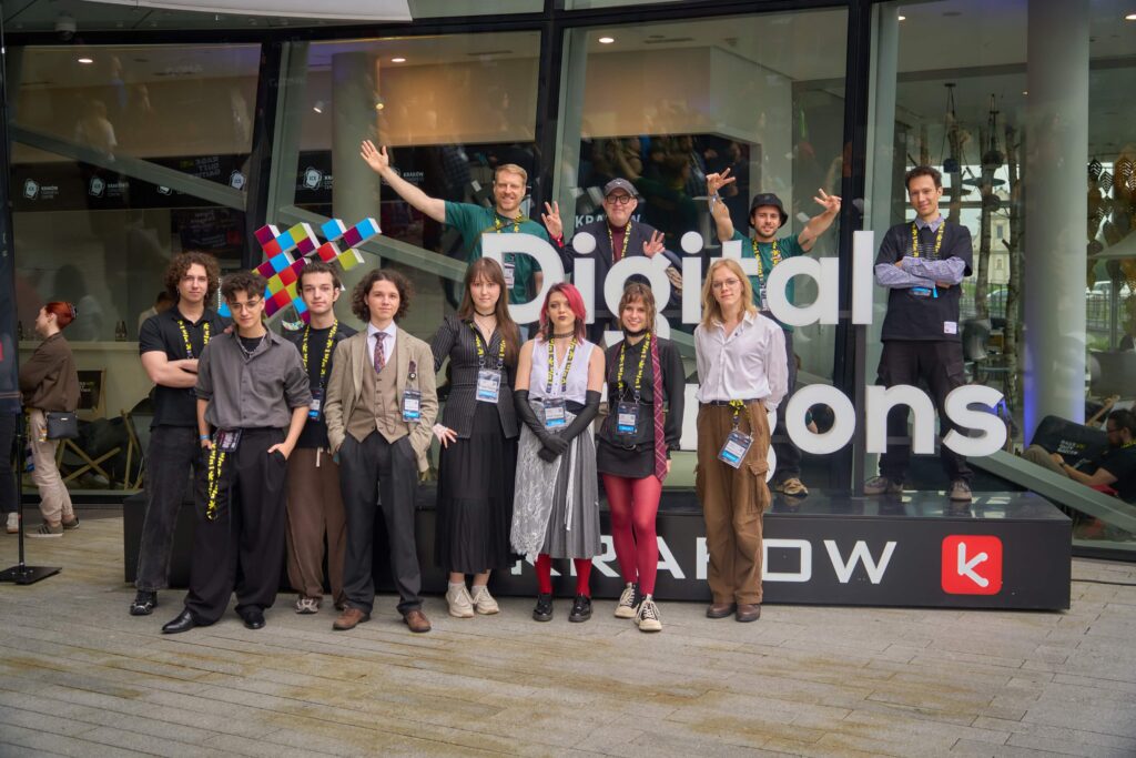 Students from Game Lab at the Digital Dragons conference