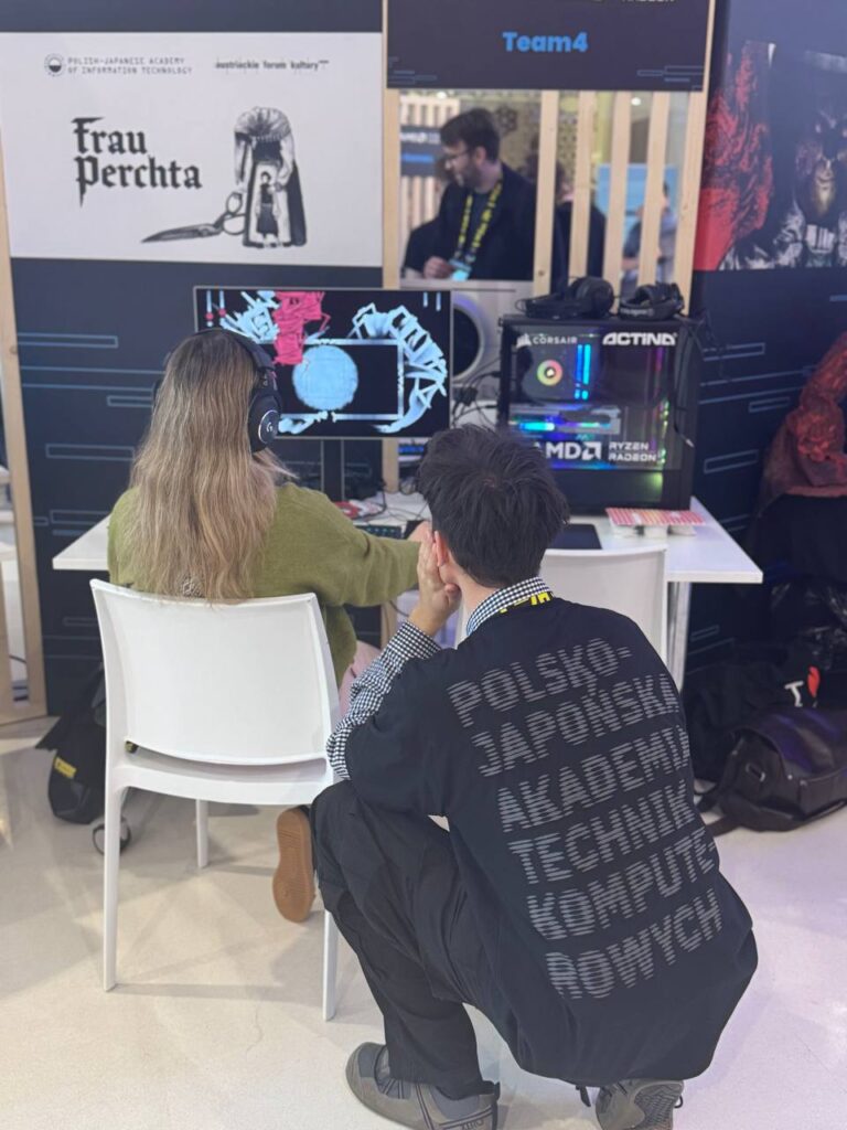 Students from Game Lab at the Digital Dragons conference