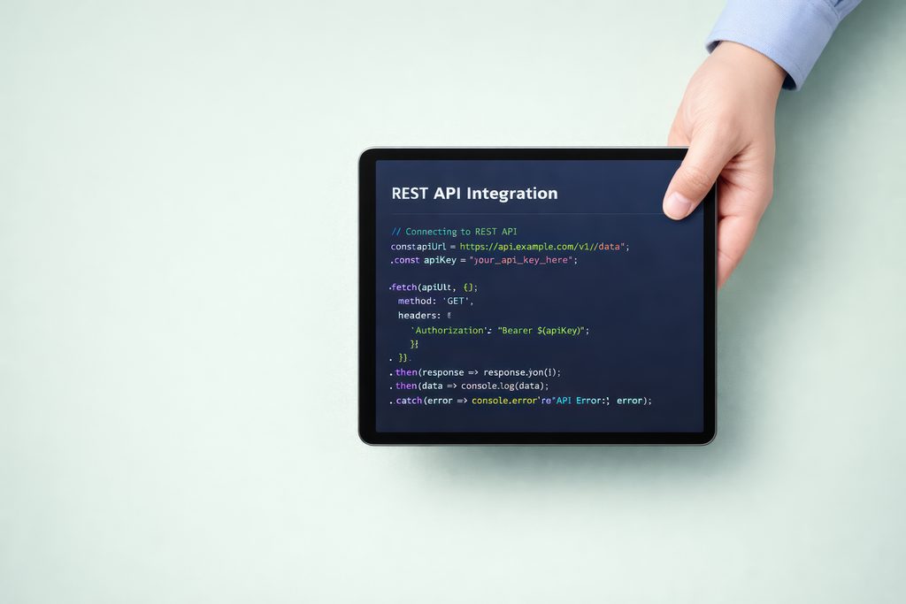Rest API - front end developer